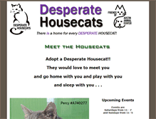 Tablet Screenshot of desperatehousecats.info